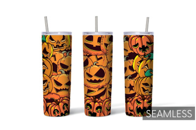 Halloween Pumpkins Tumbler Sublimation