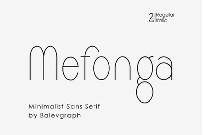 Mefonga - Minimalist Sans Serif