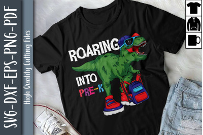 Roaring Into Pre-K Dinosaur T Rex