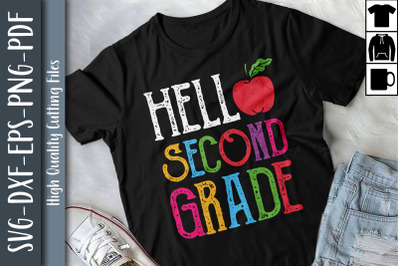 Hello 2nd Grade Red Apple