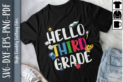 Hello 3rd Grade Funny Back To School