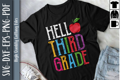 Hello 3rd Grade Red Apple