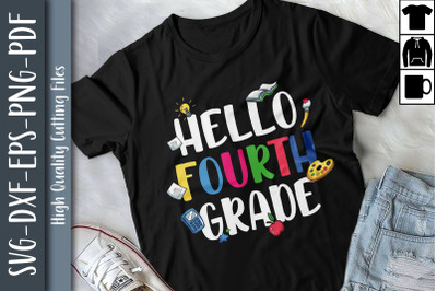 Hello 4th Grade Funny Back To School