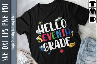 Hello 7th Grade Funny Back To School