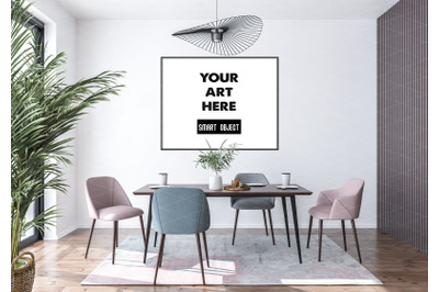 Interior scene_artwork background_frame mockup