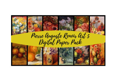 Pierre Renoir Art Digital Paper Pack