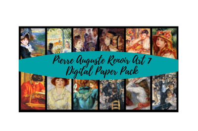 Pierre Renoir Art Digital Paper Pack