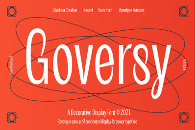 Goversy Condensed Display Font