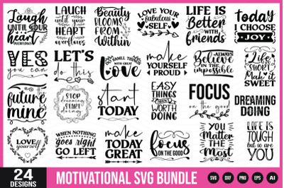 Motivational Quotes SVG Bundle, Inspirational Quotes