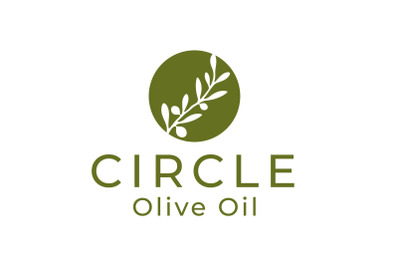 Olive Oil, Droplet and Flower logo design