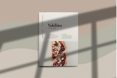 Yukihira - Food Brochure Template Indesign