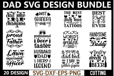 Dad svg design bundle