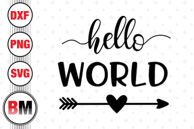 Hello World SVG, PNG, DXF Files