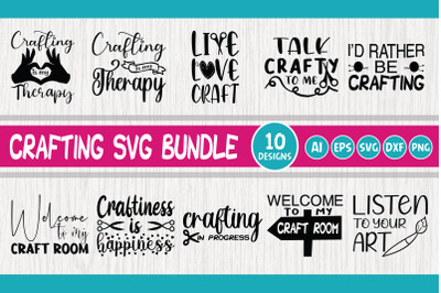 Crafting Quotes SVG Bundle Vol-1