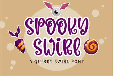 Spooky Swirl - A Quirky swirl font