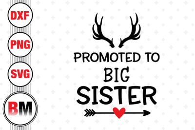 Promoted To Big Siste SVG, PNG, DXF Files