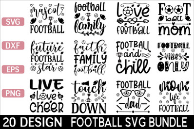 Football svg design bundle