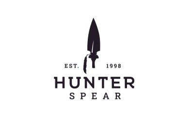 Vintage Retro Arrowhead Spear Hunting Hipster Logo Design