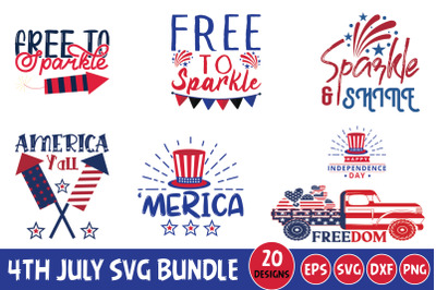 4th July SVG Bundle &2C; Proud American