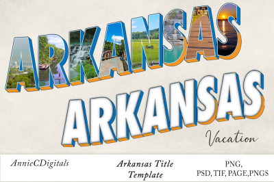 Arkansas Photo Title and Template
