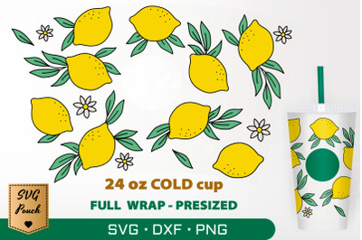 Lemon cup wrap SVG