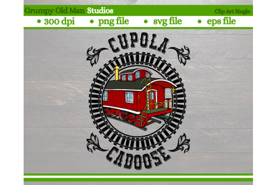 classic wooden cupola caboose