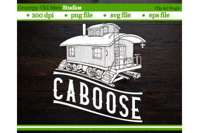 classic wooden caboose
