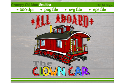 funny train caboose clown car