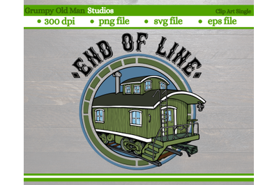 classic wooden caboose | end of line