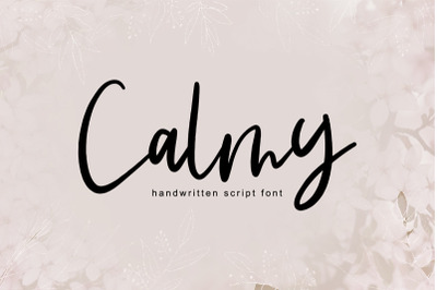 Calmy | Handwritten Script Font