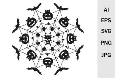 Festive Mandala Halloween SVG Files for Cricut