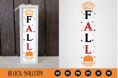 t Hello Fall - Fall Porch Sign SVG