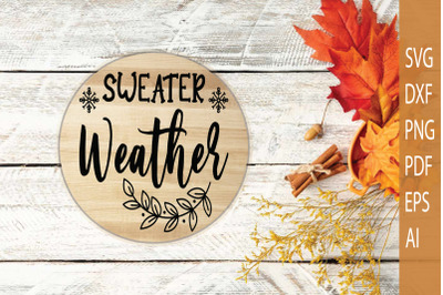 Christmas Door Sign | Sweater Weather