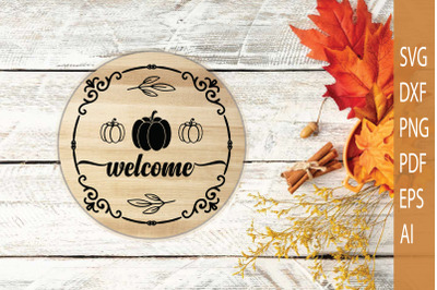 Christmas Door Sign | Welcome