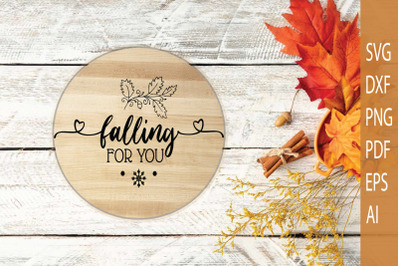 Falling for You | Christmas Door Sign