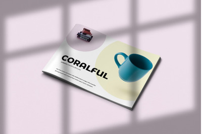 Coralful - Landscape Brochure Template Indesign