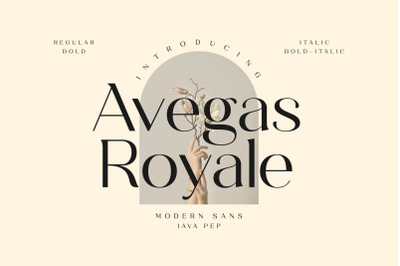 Avegas Royale - Modern Sans