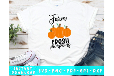 Farm Fresh Pumpkins SVG PNG PDF DXF EPS