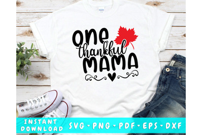 One Thankful Mama SVG PNG DXF EPS PDF