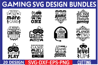 Gaming Svg Design Bundle