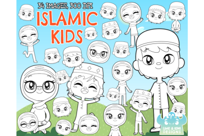 Islamic Kids Digital Stamps - Lime and Kiwi Designs