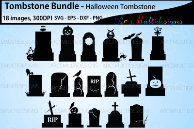 Tombstone silhouette bundle