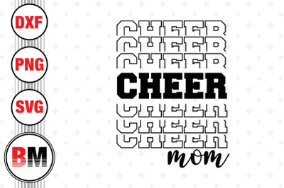 Cheer Mom SVG&2C; PNG&2C; DXF Files