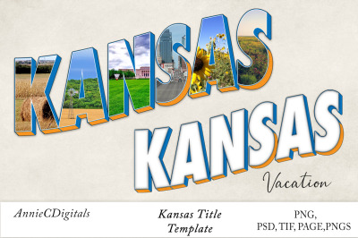 Kansas Photo Title and Template