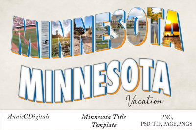 Minnesota Photo Title and Template