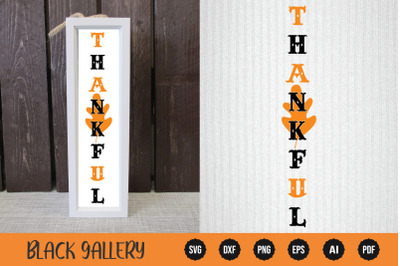 Fall Porch Sign SVG - Thankful