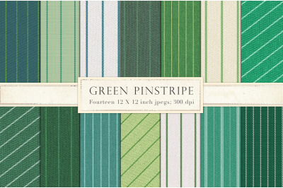 Green pinstripe fabric backgrounds
