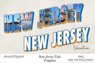 New Jersey Photo Title and Template