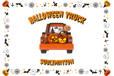 Halloween Truck Sublimation