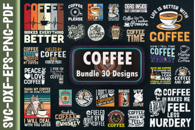 Coffee Bundle. 30 Designs.